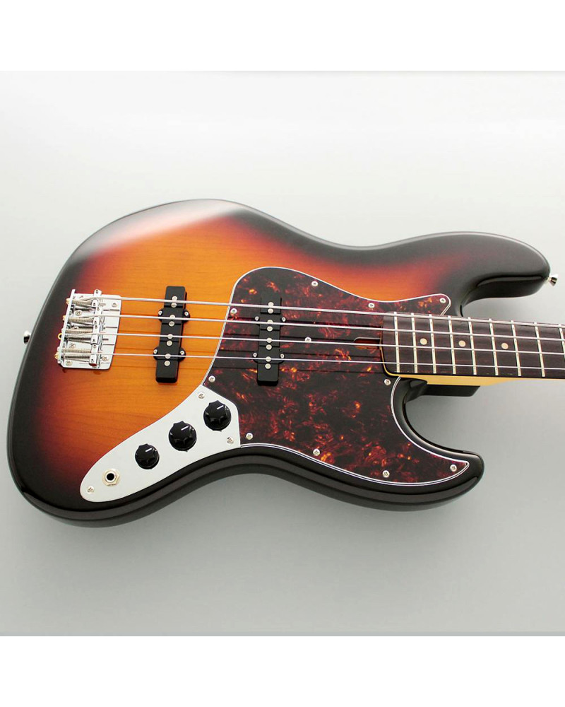 FGN FGJB100RAL3TS Bass Guitar, Neo Classic JB-100, 3Ton Sunburst, Gig Bag