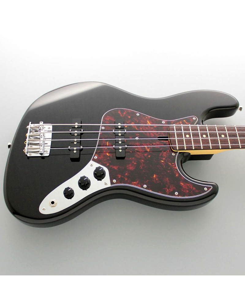 FGN FGJB100RALBK Bass Guitar, Neo Classic JB-100, Black, Gig Bag