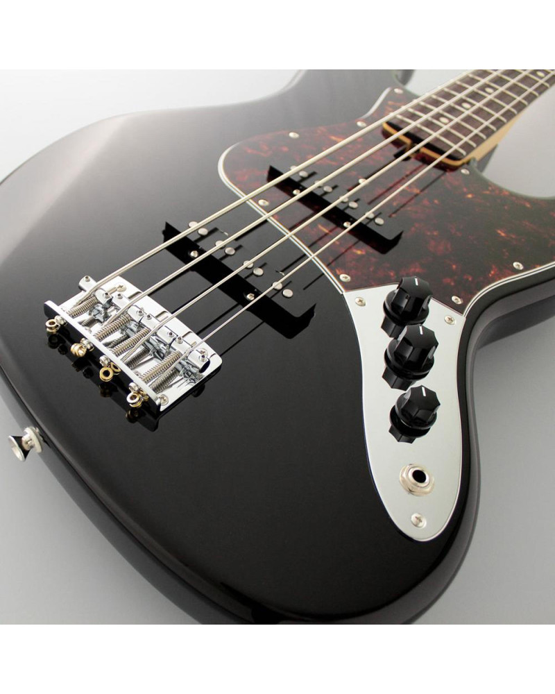 FGN FGJB100RALBK Bass Guitar, Neo Classic JB-100, Black, Gig Bag