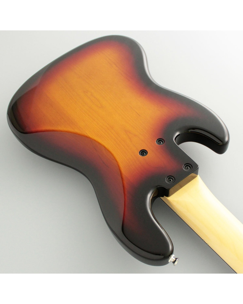 FGN FGJB100RALV3TS Bass Guitar, Neo Classic JB-100, 5-String, 3Tone Sunburst, Gig Bag