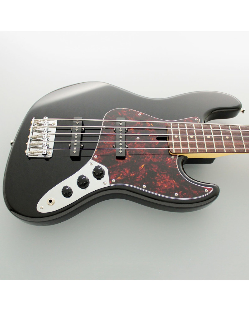 FGN FGJB100RALVBK Bass Guitar, Neo Classic JB-100, 5-String, Black, Gig Bag