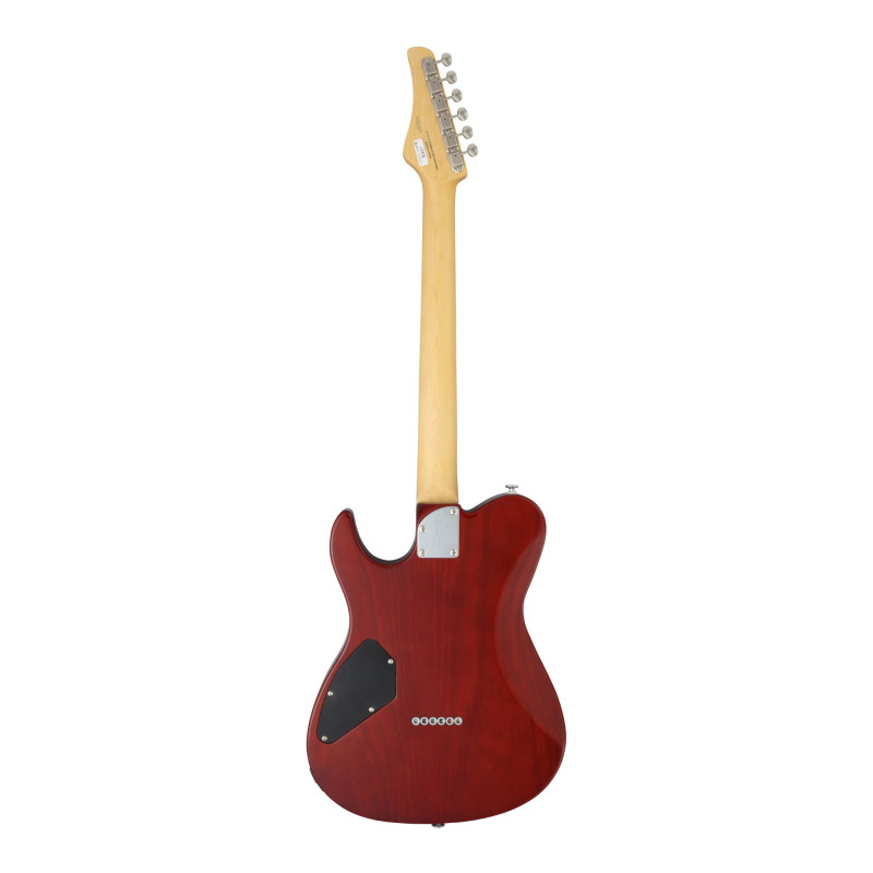 FGN FGJIL2DUEW2RKNB Electric Guitar, J-Standard Iliad DU, EW2, Koa Natural Burst, Bag