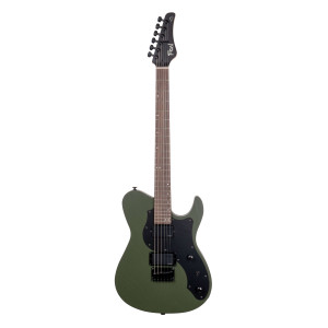 FGN FGJIL3ASHDE664OPOG Electric Guitar, J-Standard Iliad Dark Evolution 664, Open Pore Olive Green,