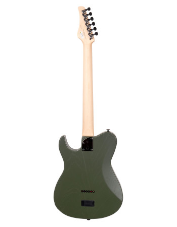 FGN FGJIL3ASHDE664OPOG Electric Guitar, J-Standard Iliad Dark Evolution 664, Open Pore Olive Green,