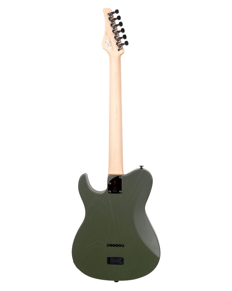 FGN FGJIL3ASHDE664OPOG Electric Guitar, J-Standard Iliad Dark Evolution 664, Open Pore Olive Green,