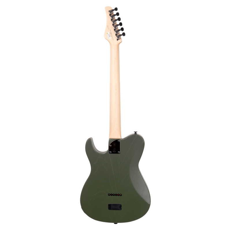 FGN FGJIL3ASHDE664OPOG Electric Guitar, J-Standard Iliad Dark Evolution 664, Open Pore Olive Green,