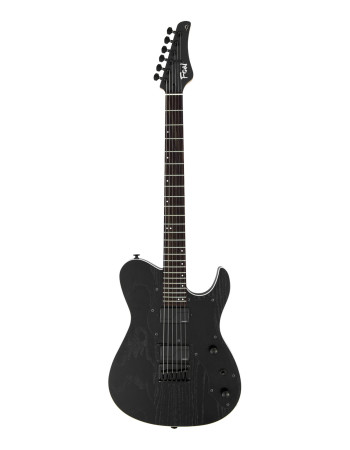 FGN FGJIL3ASHDE664ROPB Electric Guitar,J-Standard Iliad Dark Evolut. 664,Open Pore Black, Softcase