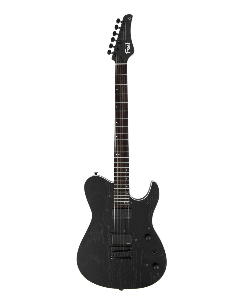 FGN FGJIL3ASHDE664ROPB Electric Guitar,J-Standard Iliad Dark Evolut. 664,Open Pore Black, Softcase