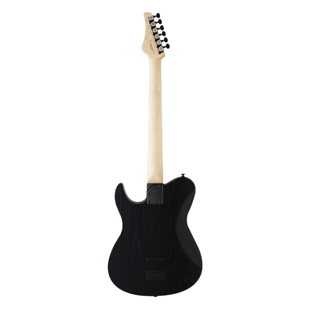 FGN FGJIL3ASHDE664ROPB Electric Guitar,J-Standard Iliad Dark Evolut. 664,Open Pore Black, Softcase