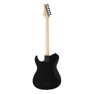FGN FGJIL3ASHDE664ROPB Electric Guitar,J-Standard Iliad Dark Evolut. 664,Open Pore Black, Softcase