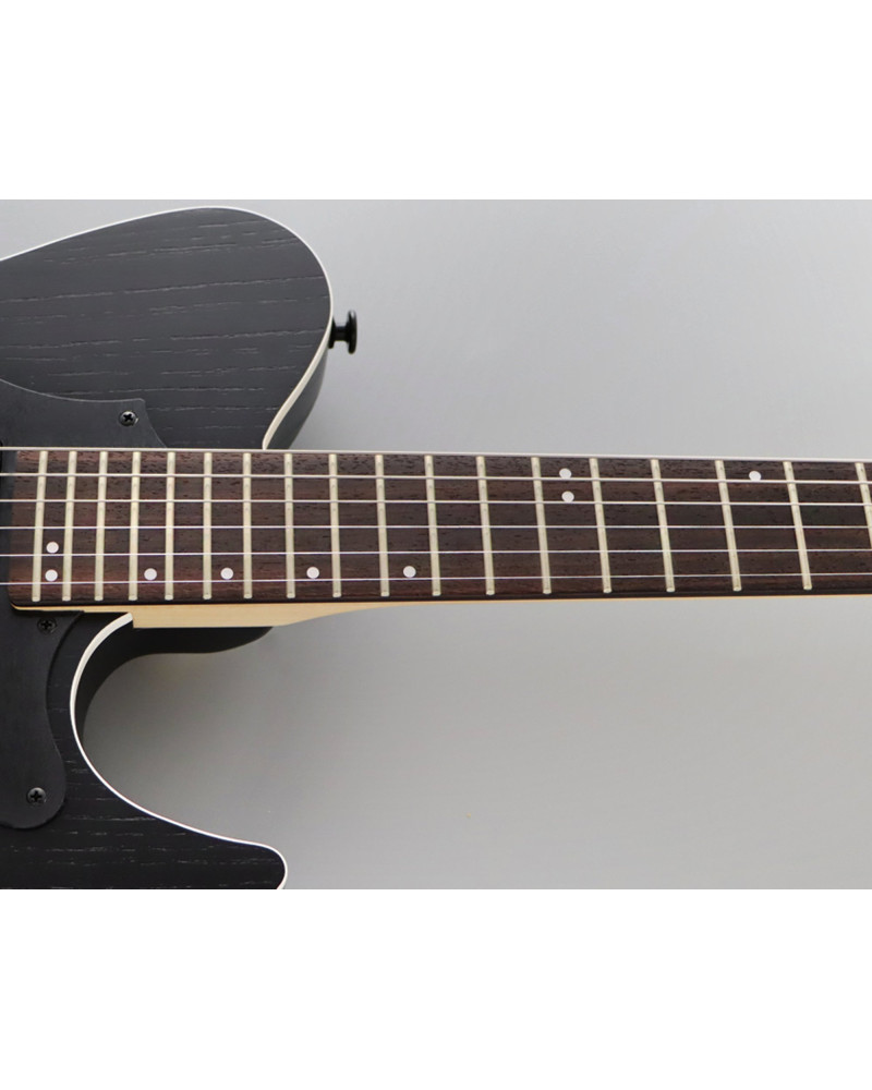 FGN FGJIL3ASHDE664ROPB Electric Guitar,J-Standard Iliad Dark Evolut. 664,Open Pore Black, Softcase