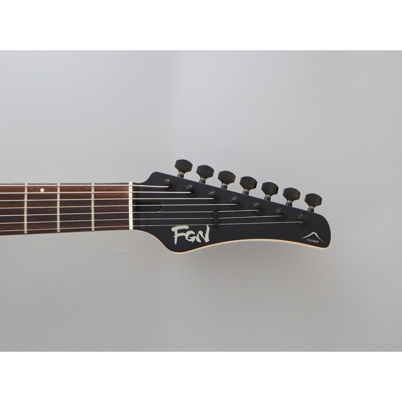 FGN FGJIL73ASHDEROPB Electric Guitar,J-Standard Iliad Dark Evo,7-String,Open Pore Black,Softcase