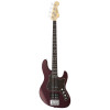 FGN FGJMJ2ALRAZM Electric Bass Guitar, J-Standard Mighty Jazz, Azuki Metallic, Bag