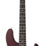 FGN FGJMJ2ALRAZM Electric Bass Guitar, J-Standard Mighty Jazz, Azuki Metallic, Bag