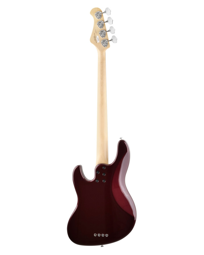 FGN FGJMJ2ALRAZM Electric Bass Guitar, J-Standard Mighty Jazz, Azuki Metallic, Bag