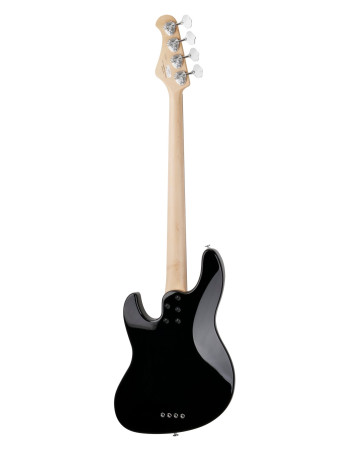 FGN FGJMJ2ALRBK Electric Bass Guitar, J-Standard Mighty Jazz, Black, Bag