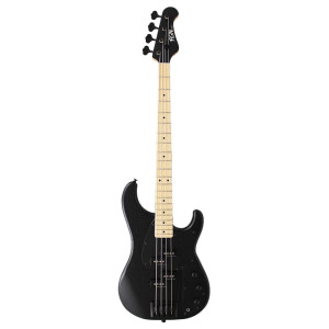 FGN FGJMP2BASHM Bass Guitar, J-Standard Mighty Power, Open Pore Black, Gig Bag