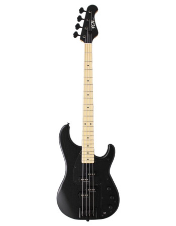 FGN FGJMP2BASHM Bass Guitar, J-Standard Mighty Power, Open Pore Black, Gig Bag