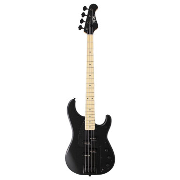 FGN FGJMP2BASHM Bass Guitar, J-Standard Mighty Power, Open Pore Black, Gig Bag