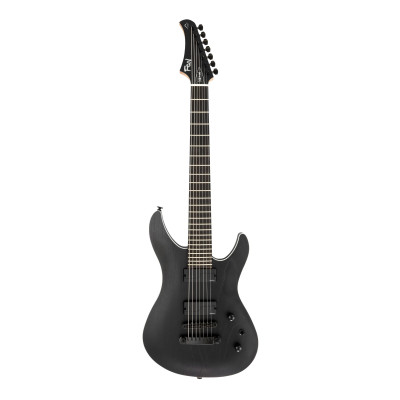FGN FGJMY73ASHEOPB Electric Guitar, J-Standard Mythic, 7-String, Open Pore Black, Softcase