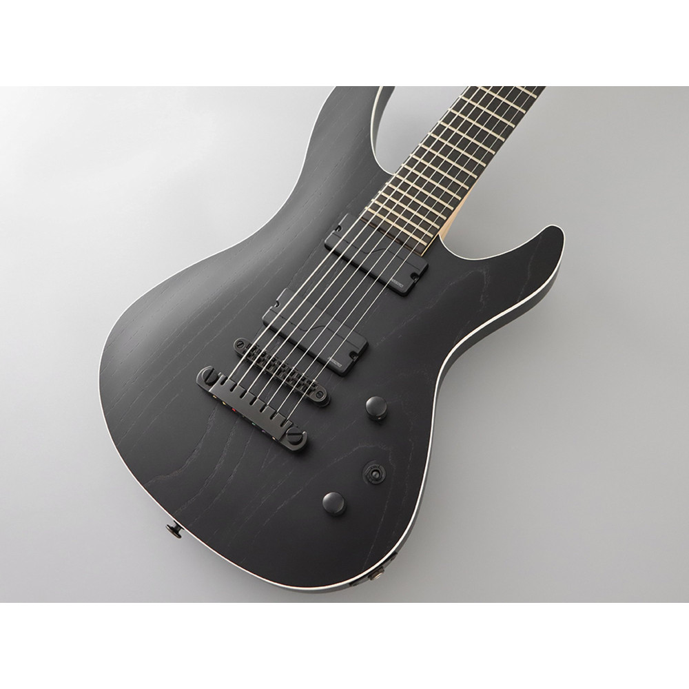 FGN FGJMY73ASHEOPB Electric Guitar, J-Standard Mythic, 7-String, Open Pore Black, Softcase