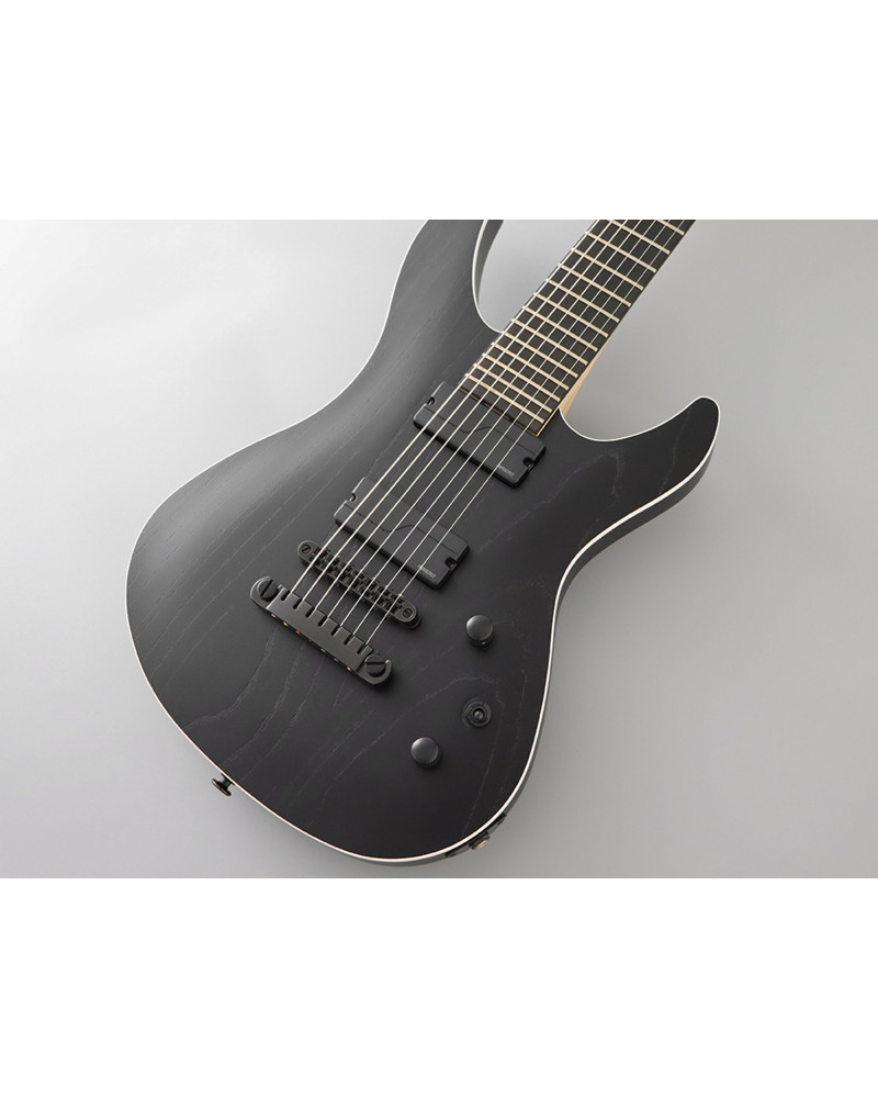 FGN FGJMY73ASHEOPB Electric Guitar, J-Standard Mythic, 7-String, Open Pore Black, Softcase