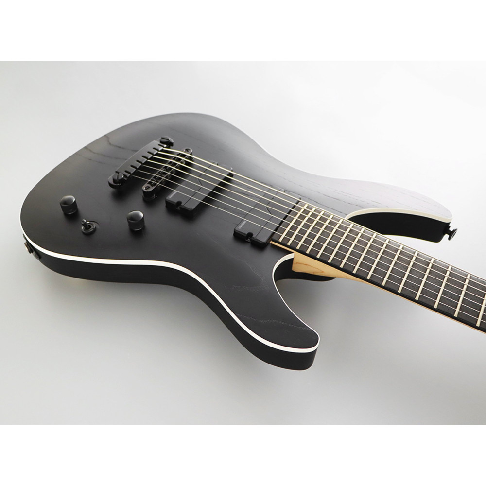 FGN FGJMY73ASHEOPB Electric Guitar, J-Standard Mythic, 7-String, Open Pore Black, Softcase