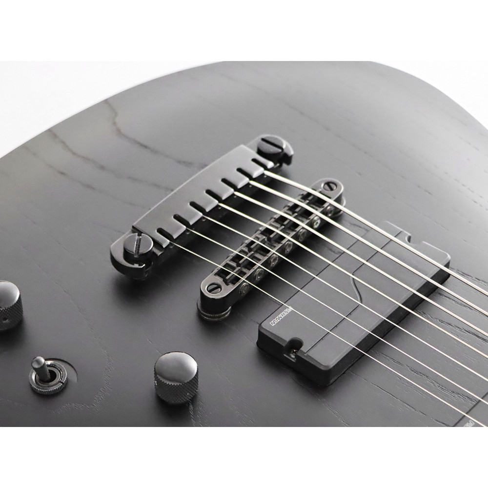FGN FGJMY73ASHEOPB Electric Guitar, J-Standard Mythic, 7-String, Open Pore Black, Softcase
