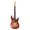 FGN FGJOSDUEW2RKNB Electric Guitar, J-Standard Odyssey DU, Koa Natural Burst, Bag