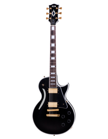 FGN FGLC10RMPBK Electric Guitar, Neo Classic LC10, Black, Bag