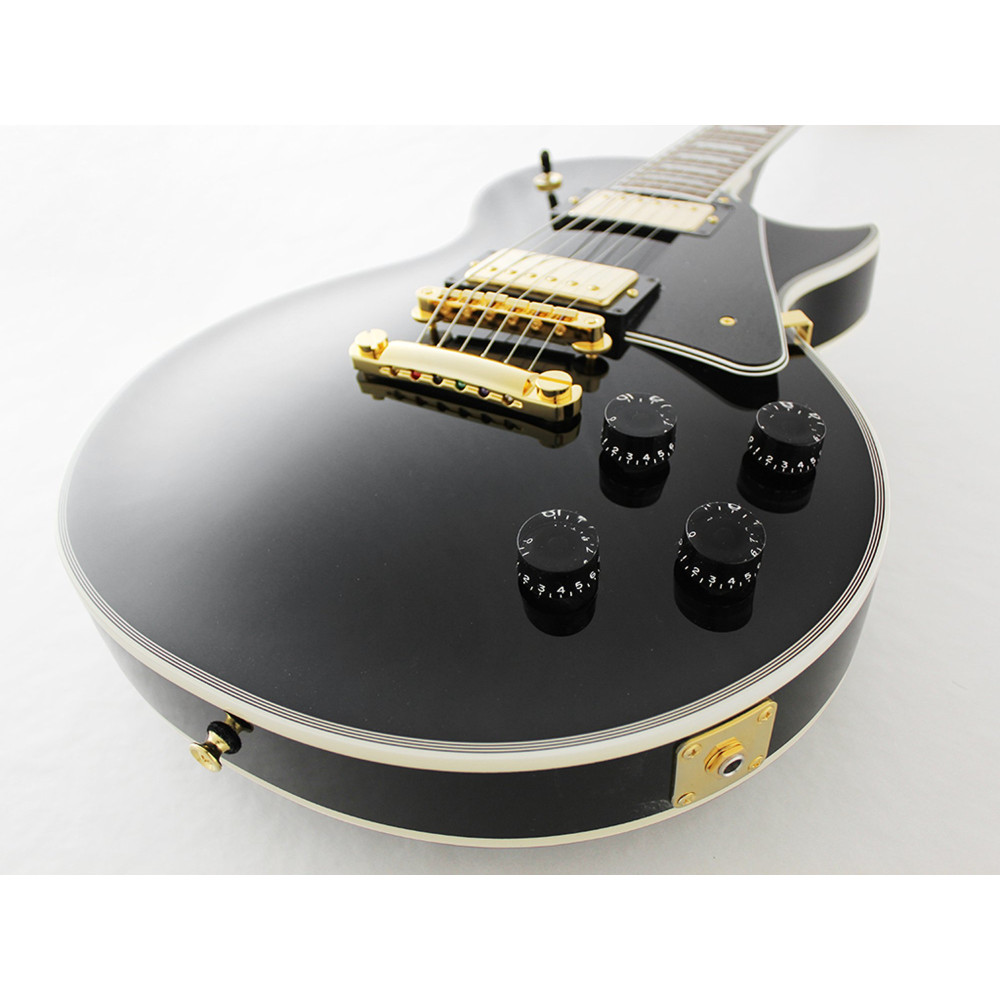 FGN FGLC10RMPBK Electric Guitar, Neo Classic LC10, Black, Bag