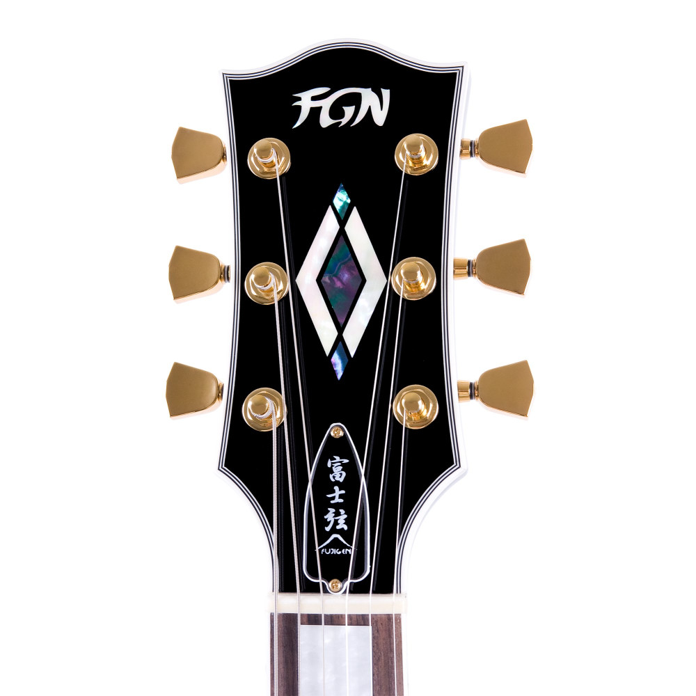 FGN FGLC10RMPBK Electric Guitar, Neo Classic LC10, Black, Bag