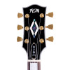 FGN FGLC10RMPBK Electric Guitar, Neo Classic LC10, Black, Bag