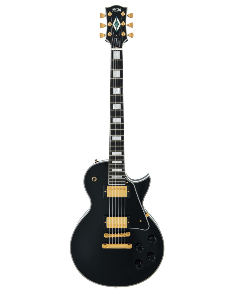 FGN FGLC20EMHBK Electric Guitar, Neo Classic LC20, Black High Gloss, Bag