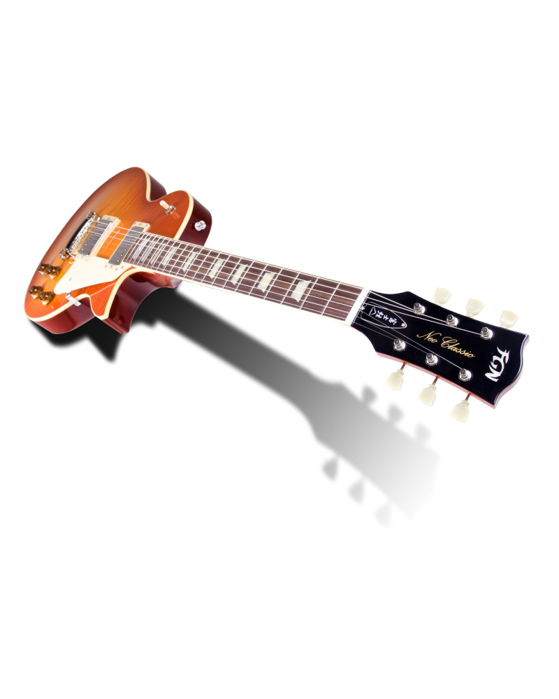 FGN FGLS10RFMFCB Electric Guitar, Neo Classic LS10, Faded Cherry Burst, Bag