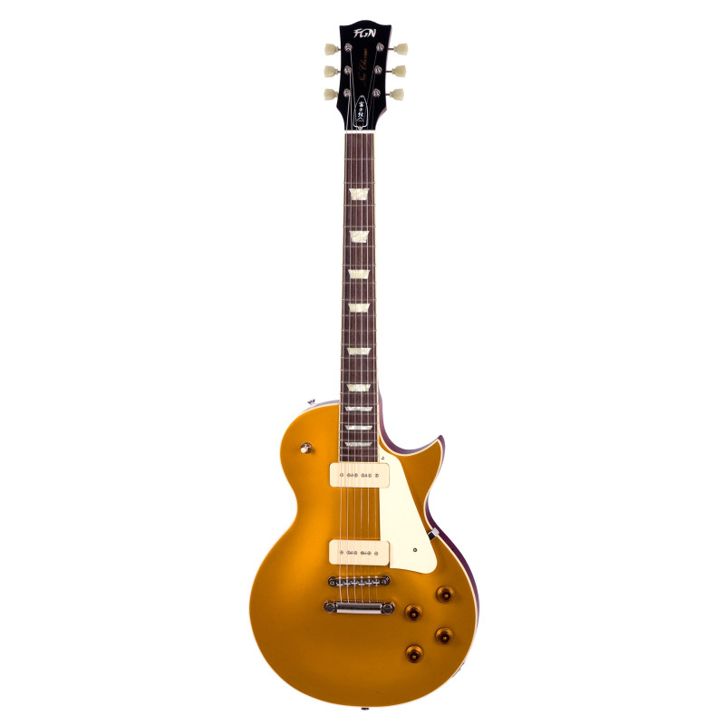 FGN FGLS11RMPAG Electric Guitar, Neo Classic LS11, Antique Gold, Bag