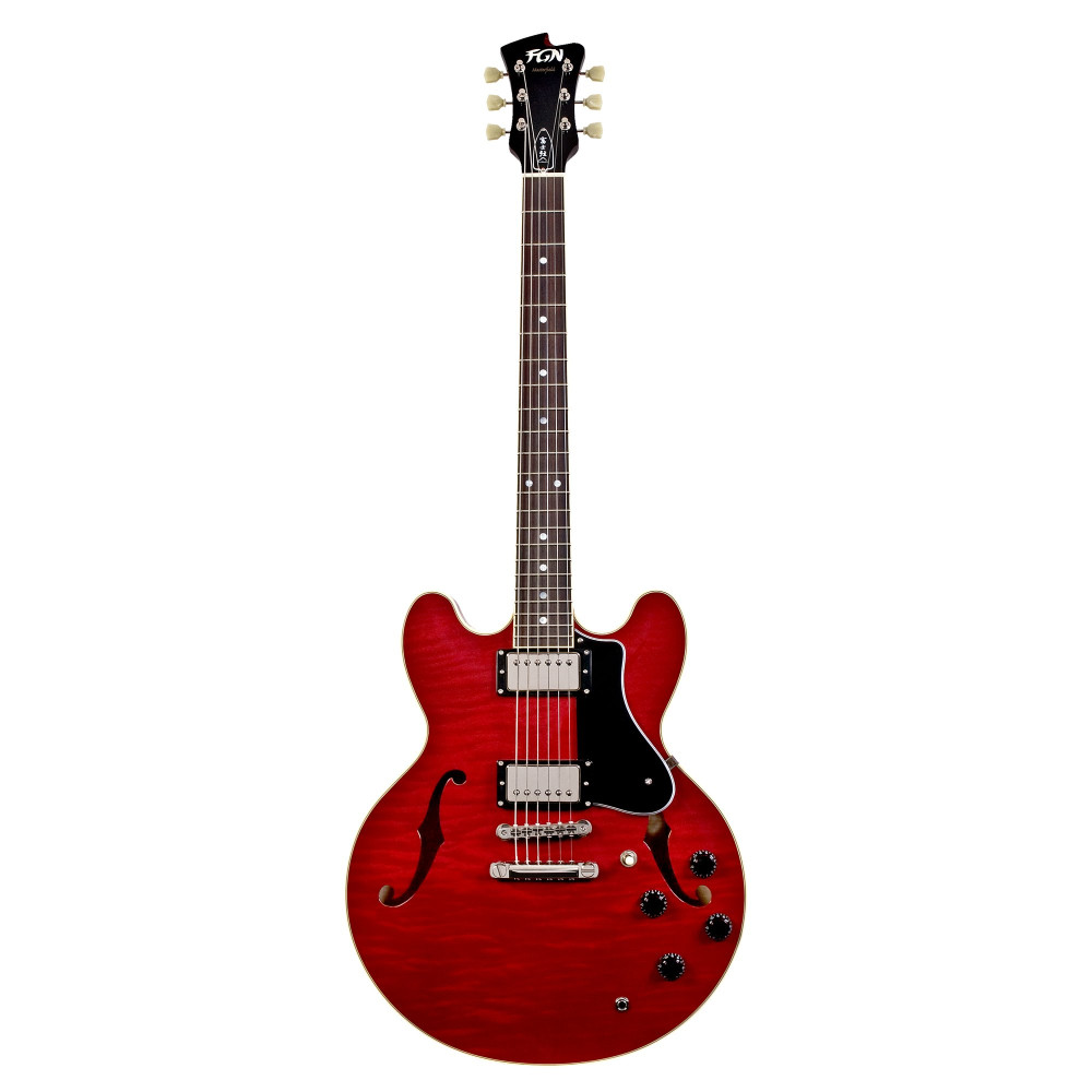 FGN FGMSAHPCH Electric Guitar, Masterfield Semi, HH, Cherry, Case