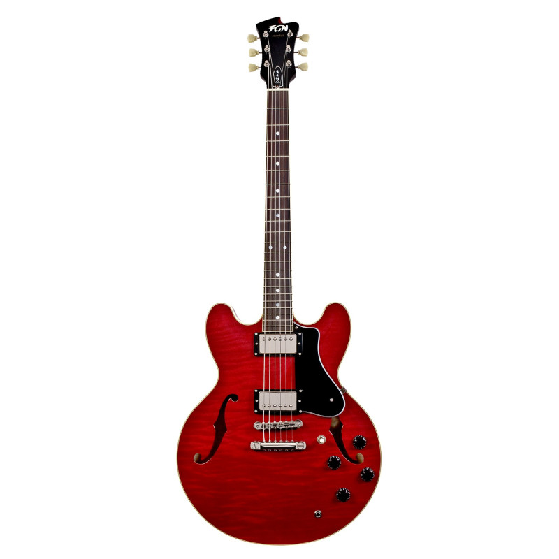 FGN FGMSAHPCH Electric Guitar, Masterfield Semi, HH, Cherry, Case