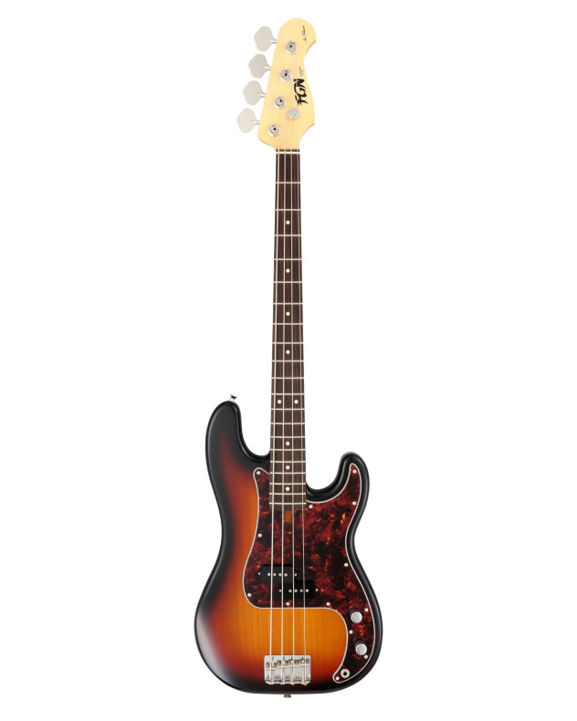 FGN FGPB100RAL3TS Bass Guitar, Neo Classic PB-100, 3Ton Sunburst, Gig Bag