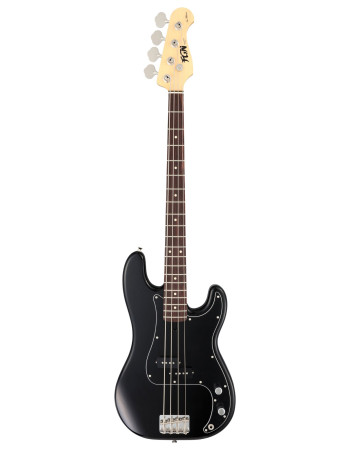 FGN FGPB100RALBK Bass Guitar, Neo Classic PB-100, Black, Gig Bag
