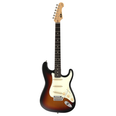 FGN FGST100RAL3TS Electric Guitar, Neo Classic ST 100, SSS Pickups, 3Tone Sunburst, Gig Bag