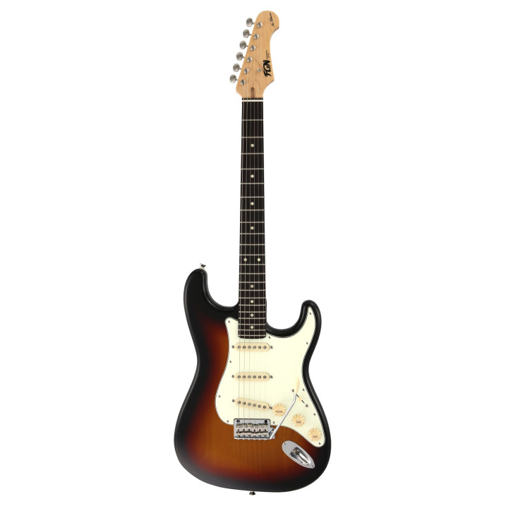 FGN FGST100RAL3TS Electric Guitar, Neo Classic ST 100, SSS Pickups, 3Tone Sunburst, Gig Bag