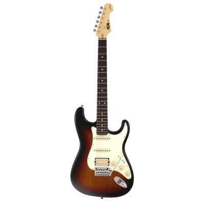 FGN FGST110RAL3TS Electric Guitar, Neo Classic ST 110, HSS pickups, 3Tone Sunburst, Gig Bag