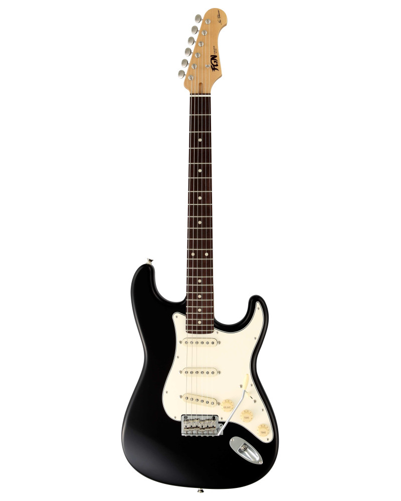 FGN FGST200RALBK Electric Guitar, Neo Classic ST 200, SSS Seymour Duncan PU, Black, Gig Bag
