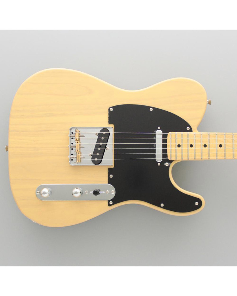 FGN FGTE100MAHOWB Electric Guitar, Neo Classic T100, SS FGN Pickups, Off White Blonde, Gig Bag