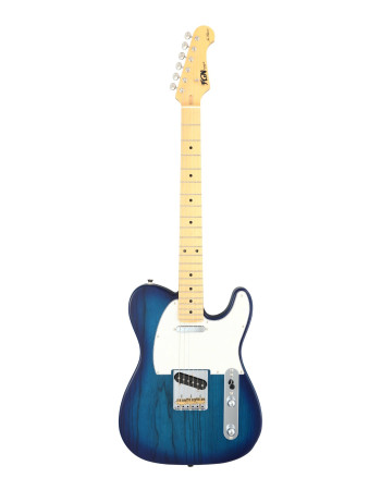 FGN FGTE100MAHSBB Electric Guitar, Neo Classic TE100, SS FGN Pickups, See-Thru BlueBurst, Bag