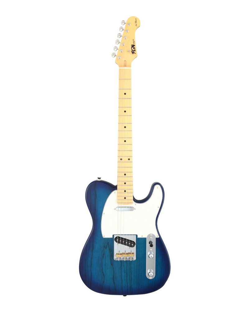 FGN FGTE100MAHSBB Electric Guitar, Neo Classic TE100, SS FGN Pickups, See-Thru BlueBurst, Bag