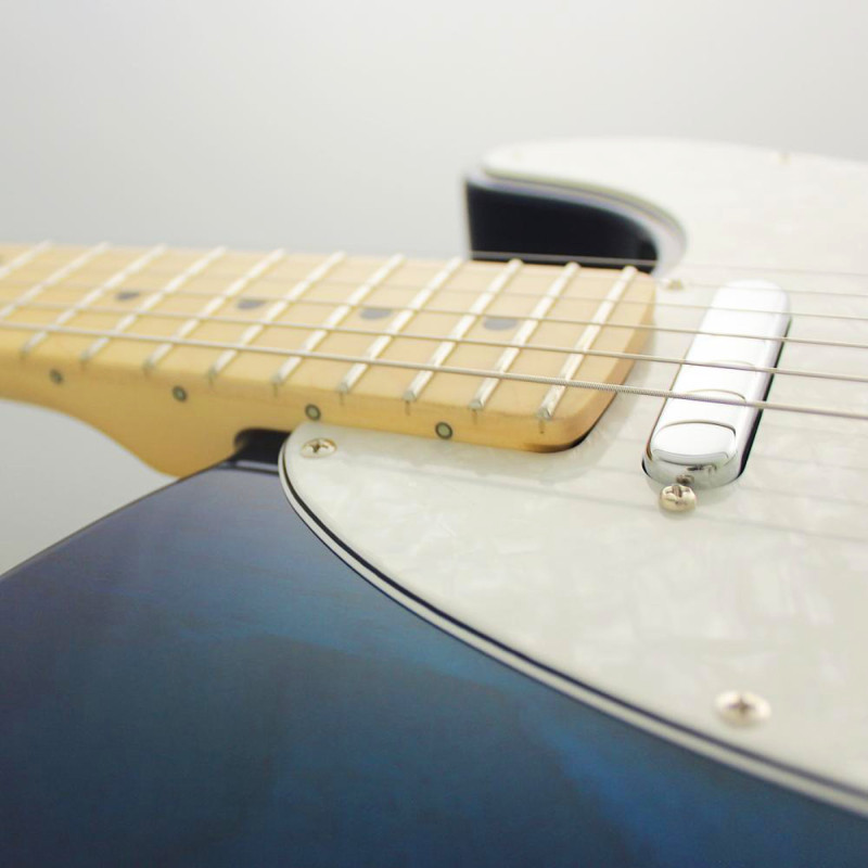 FGN FGTE100MAHSBB Electric Guitar, Neo Classic TE100, SS FGN Pickups, See-Thru BlueBurst, Bag
