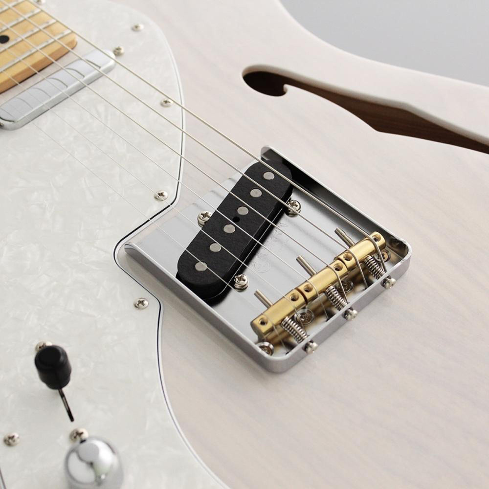 FGN FGTE100MAHTLWB Electric Guitar,Neo Classic TE100,SS FGN PU,F-hole,White Blonde,Bag,Lefthand