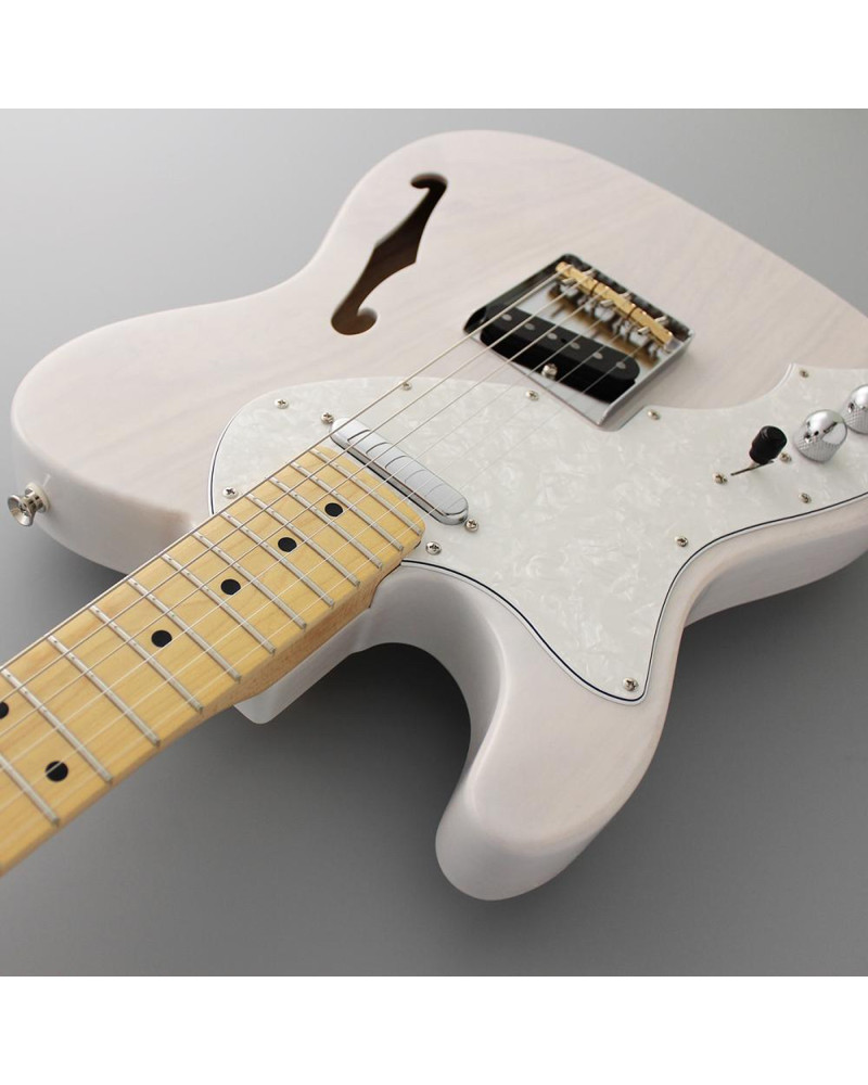 FGN FGTE100MAHTLWB Electric Guitar,Neo Classic TE100,SS FGN PU,F-hole,White Blonde,Bag,Lefthand